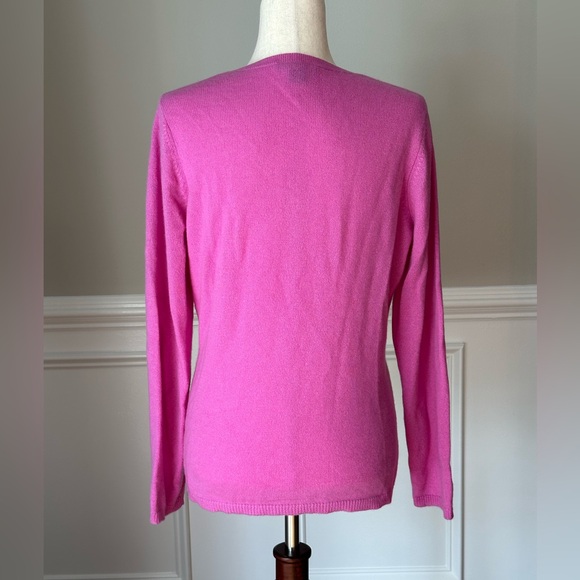 Ann Taylor 100% Cashmere V-Neck Sweater size Large - Picture 4 of 10
